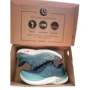 Topo Cyclone 2 Ocean Mint Navy Blue Sneakers Running Shoes Women's 8.5 NEW RARE